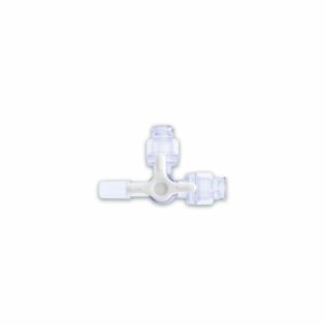 3-way stopcock FLL - tube fitment, side port needle-free valve