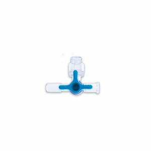 3-way stopcock tube fitments, side port needle-free valve